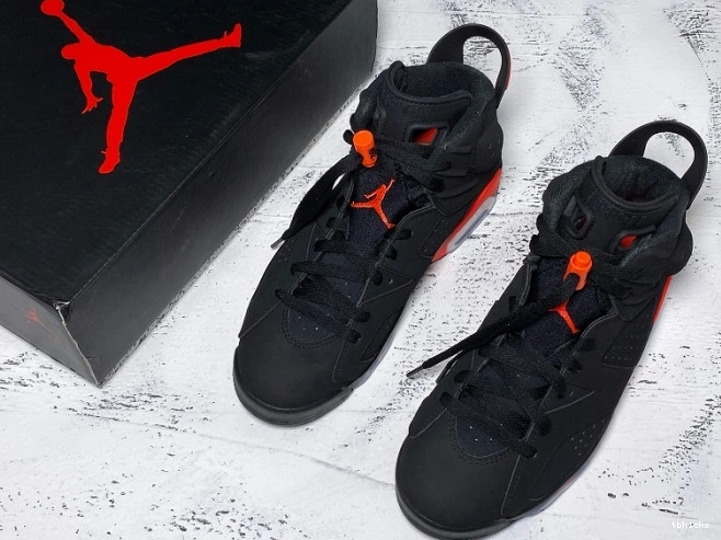 Cheap TBK Jordan 6 Black Infrared Retro OG Air 384664-060 0707